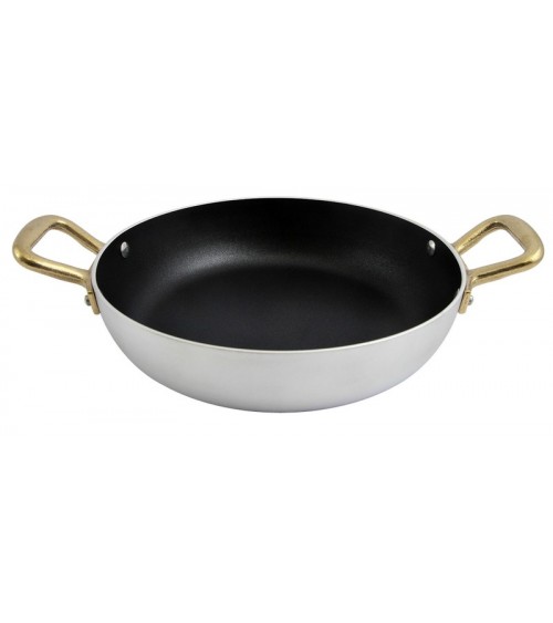 Tegame in Alluminio Antiaderente con 2 Maniglie in Ottone - Ottinetti - 
