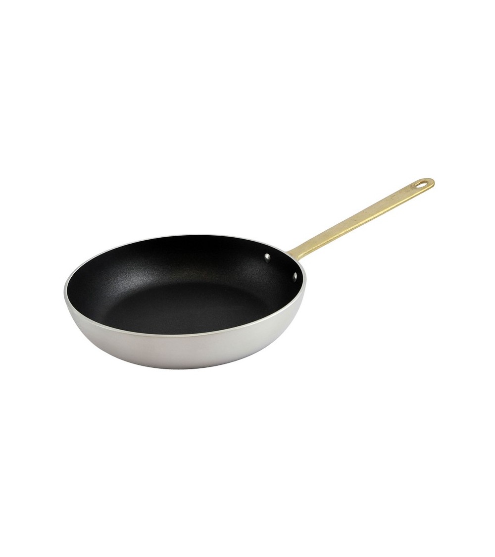 Padella in Alluminio Antiaderente con 1 Manico in Ottone - Ottinetti - 