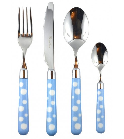 Steel Cutlery with Colored Handle - Naif Snow Pois - Rivadossi Sandro -  - 