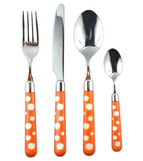 Steel Cutlery with Colored Handle - Naif Snow Pois - Rivadossi Sandro -  - 