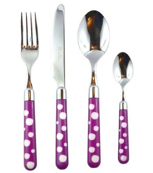 Steel Cutlery with Colored Handle - Naif Snow Pois - Rivadossi Sandro -  - 