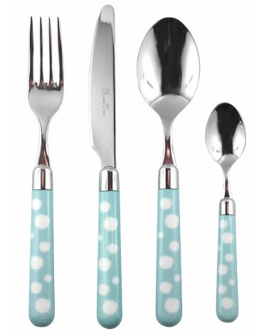 Steel Cutlery with Colored Handle - Naif Snow Pois - Rivadossi Sandro -  - 
