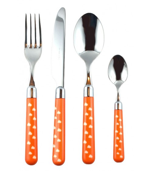 Posate Acciaio Inox 18/10 Manico Colorato - Naif Cuore - Rivadossi Sandro - 