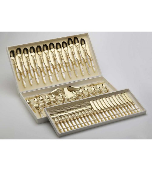 Rivadossi: Klassisches Set 75-teilig - Shabby-/Landbesteck - Geschenkbox