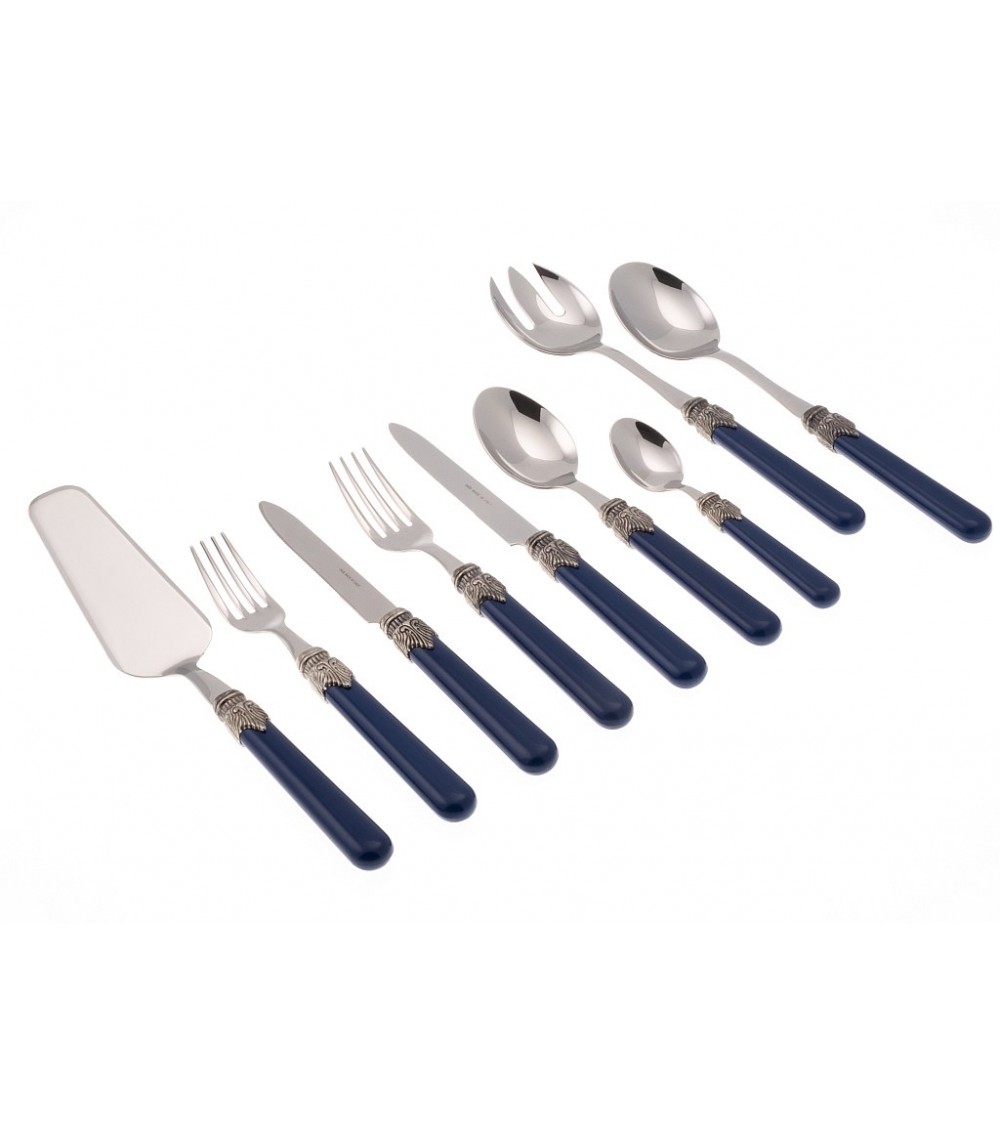 Rivadossi : Classic Set 75 Pz - Posate Shabby / Country - blu