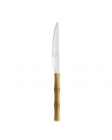 Steak Knife with Bamboo Effect Handle - Neva Posateria Creativa -  - 