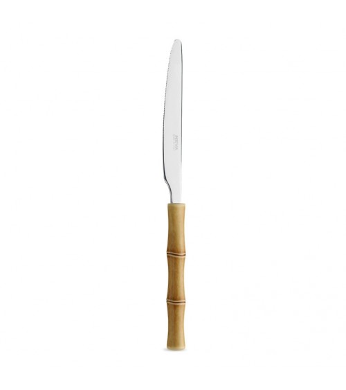 Set 18 Pezzi Posate Frutta Manico effetto Bamboo - Neva Posateria Creativa - 