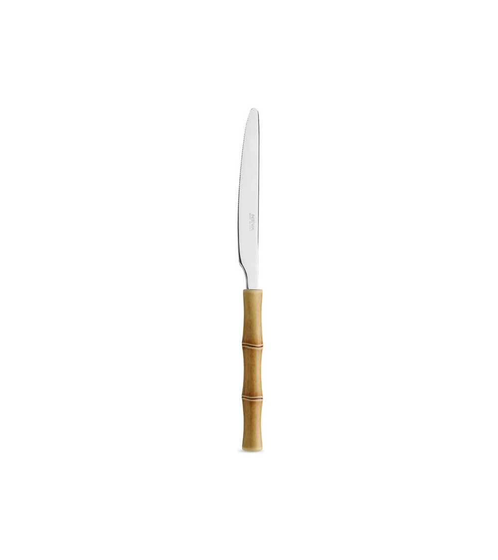 Set 18 Pezzi Posate Frutta Manico effetto Bamboo - Neva Posateria Creativa - 