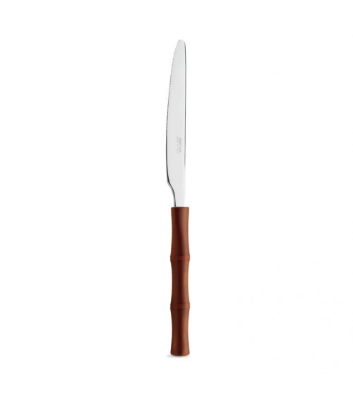 Set 18 Pezzi Posate Frutta Manico effetto Bamboo - Neva Posateria Creativa - 