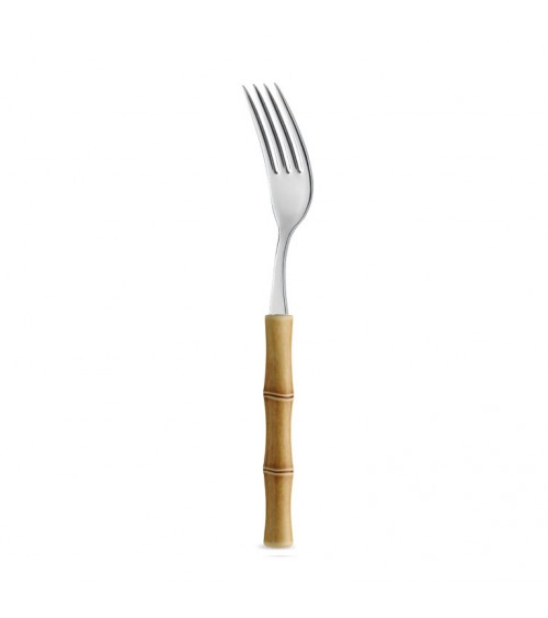 Set 18 Pezzi Posate Frutta Manico effetto Bamboo - Neva Posateria Creativa - 