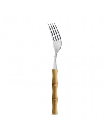 Set 18 Pezzi Posate Frutta Manico effetto Bamboo - Neva Posateria Creativa - 