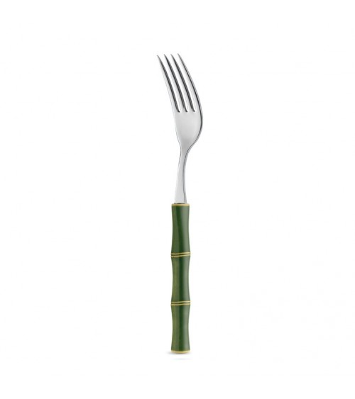 Set 18 Pezzi Posate Frutta Manico effetto Bamboo - Neva Posateria Creativa - 