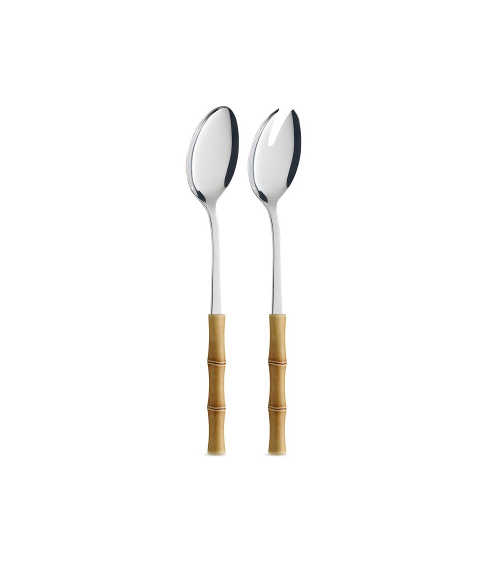 Salatpaar mit Griff in Bambusoptik - Neva Creative Cutlery -
