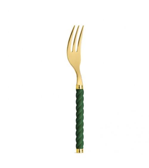 Fourchette sucrée avec manche effet corde - Neva Posateria Creativa - 
