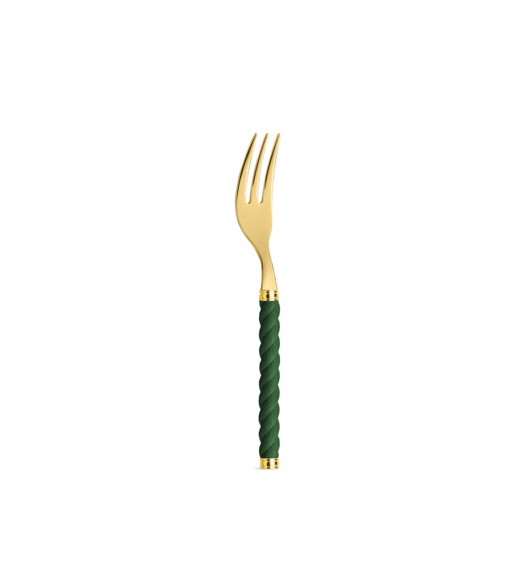 Fourchette sucrée avec manche effet corde - Neva Posateria Creativa - 