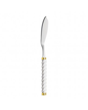 Coltello Pesce con Manico Effetto Corda - Neva Posateria Creativa - 