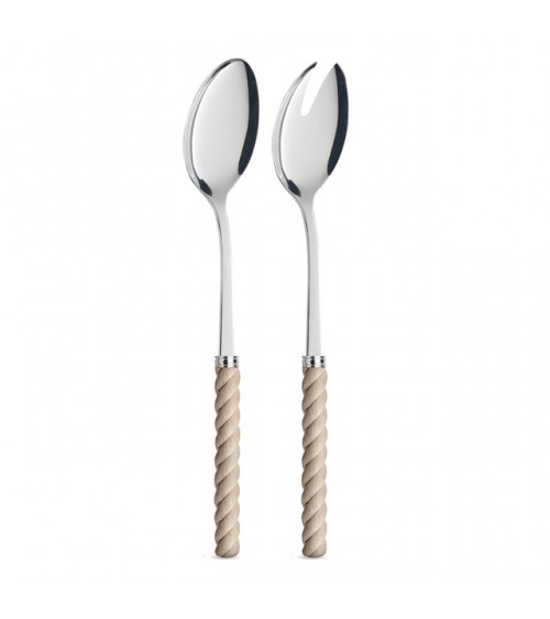 Paire de Salades avec Manche Effet Corde - Couverts Neva Creativa - 