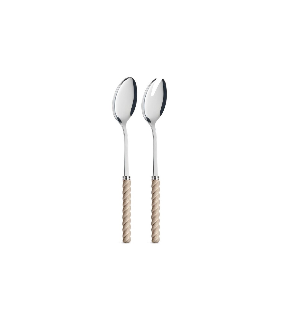 Salatpaar mit Griff in Seiloptik – Neva Creativa Besteck - 
