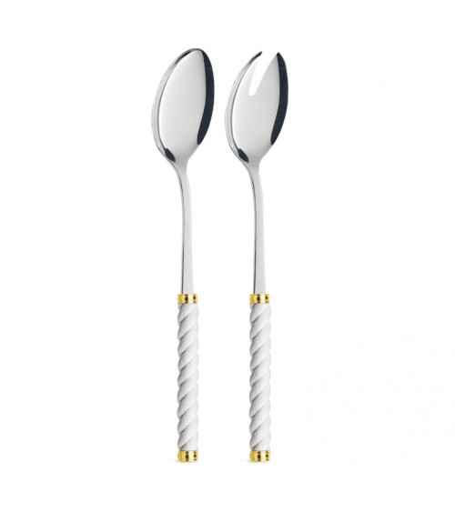 Paire de Salades avec Manche Effet Corde - Couverts Neva Creativa - 