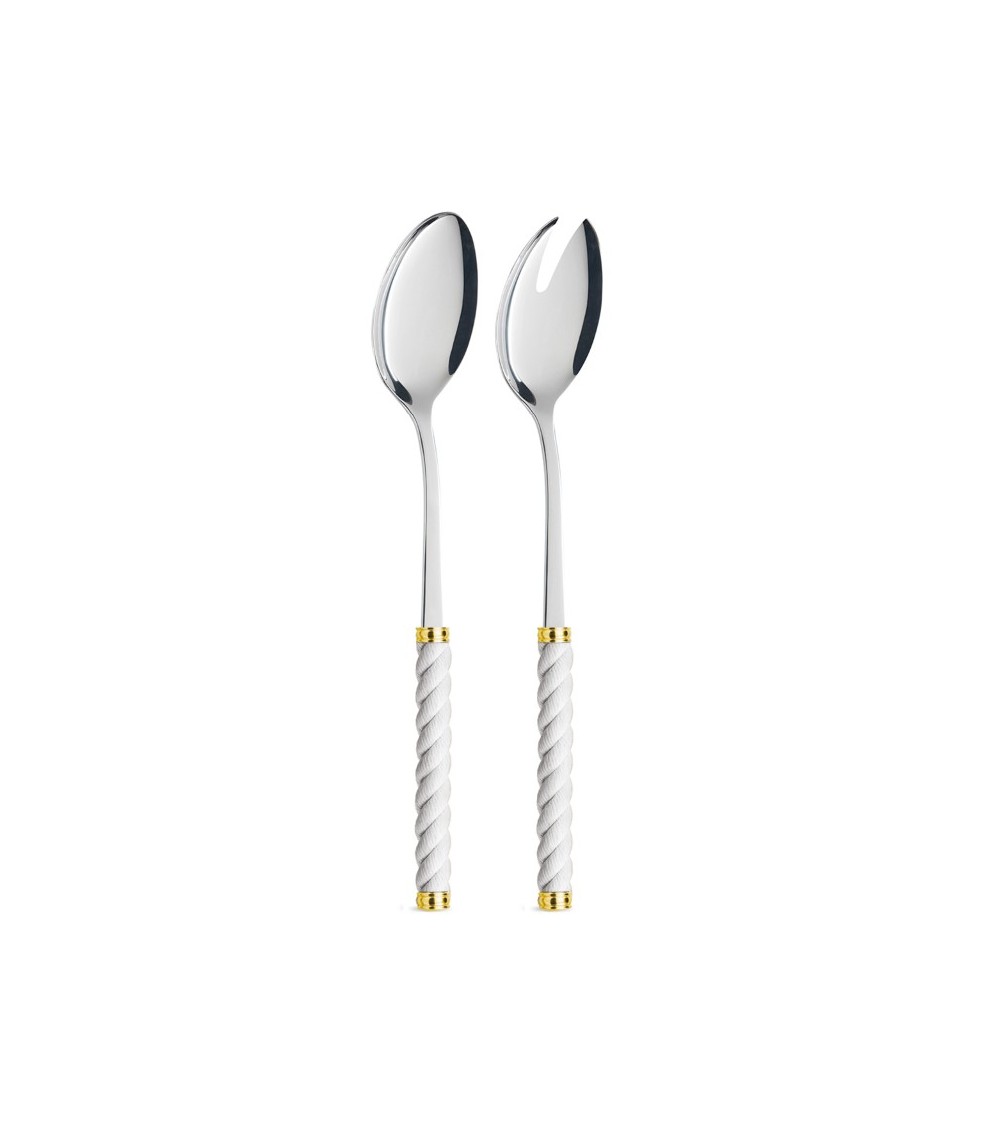 Paire de Salades avec Manche Effet Corde - Couverts Neva Creativa - 