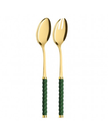 Paire de Salades avec Manche Effet Corde - Couverts Neva Creativa - 