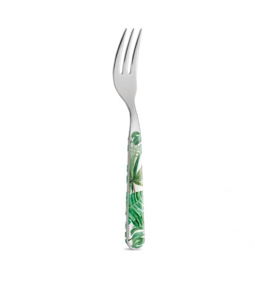 Fourchette sucrée feuille de jungle - Neva Posateria Creativa - 