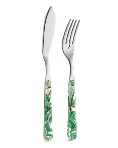 Jungle Leaf Fish Set 12 Pieces - Neva Creative Cutlery -  - 
