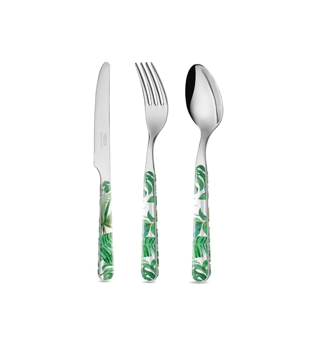 Service à Fruits Feuille de Jungle 18 Pièces - Neva Creative Cutlery - 