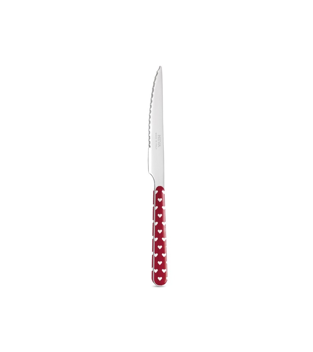 Steak Knife with Hearts Decoration - Neva Posateria Creativa -