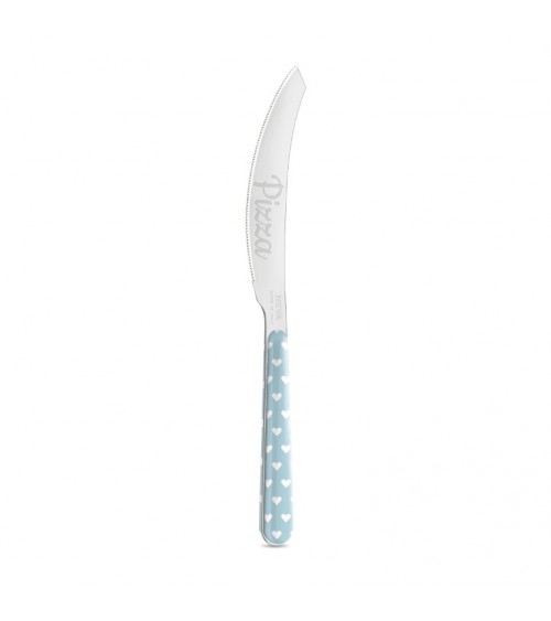 Coltello per Pizza con Decoro Cuoricini - Neva Posateria Creativa - 