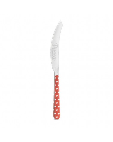 Coltello per Pizza con Decoro Cuoricini - Neva Posateria Creativa - 