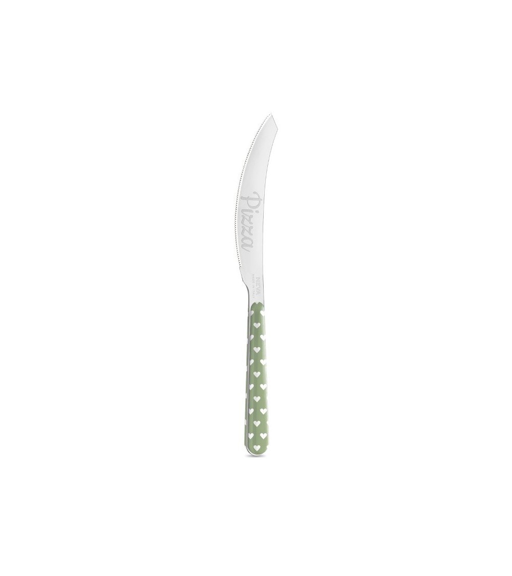 Coltello per Pizza con Decoro Cuoricini - Neva Posateria Creativa - 