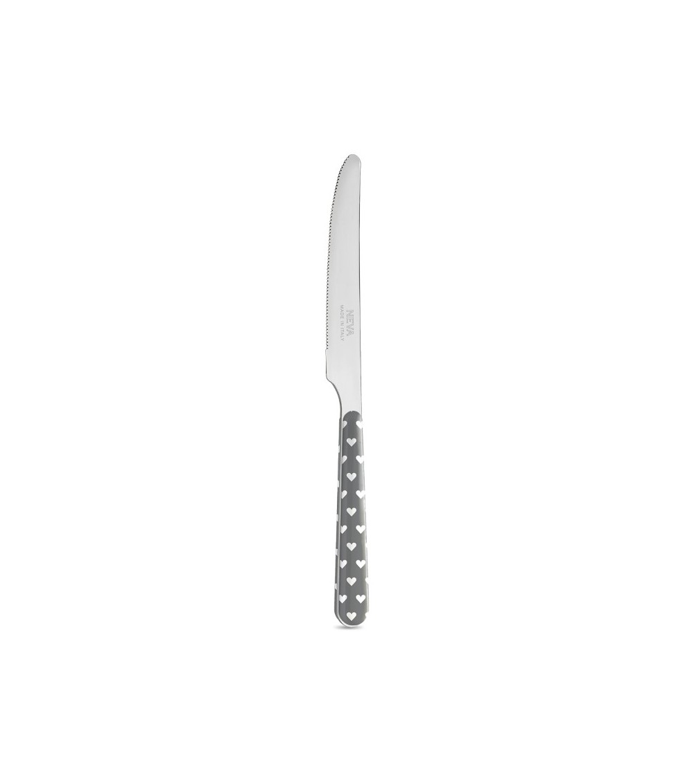 Set 18 Pezzi Frutta con Decoro Cuoricini - Neva Posateria Creativa - 