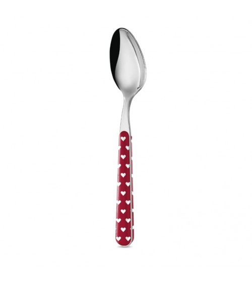Set 18 Pezzi Frutta con Decoro Cuoricini - Neva Posateria Creativa - 