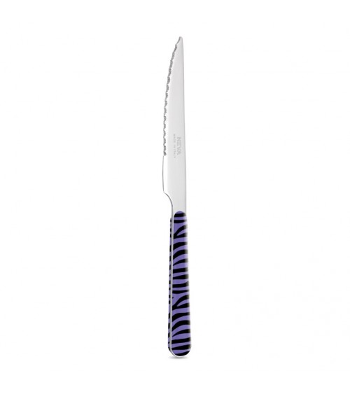 Couteau à Steak Animalier Zèbre - Neva Posateria Creativa - 
