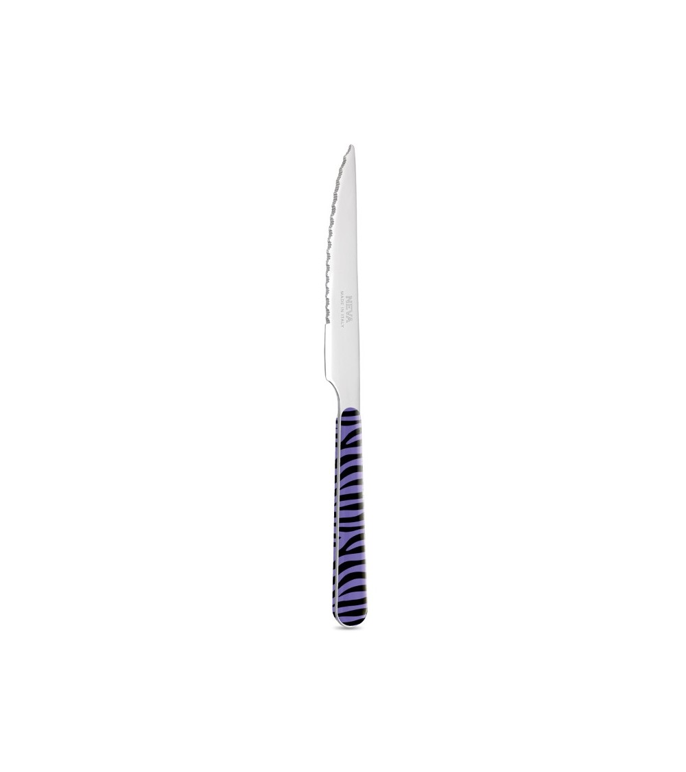 Coltello Bistecca Animalier Zebrato - Neva Posateria Creativa - 