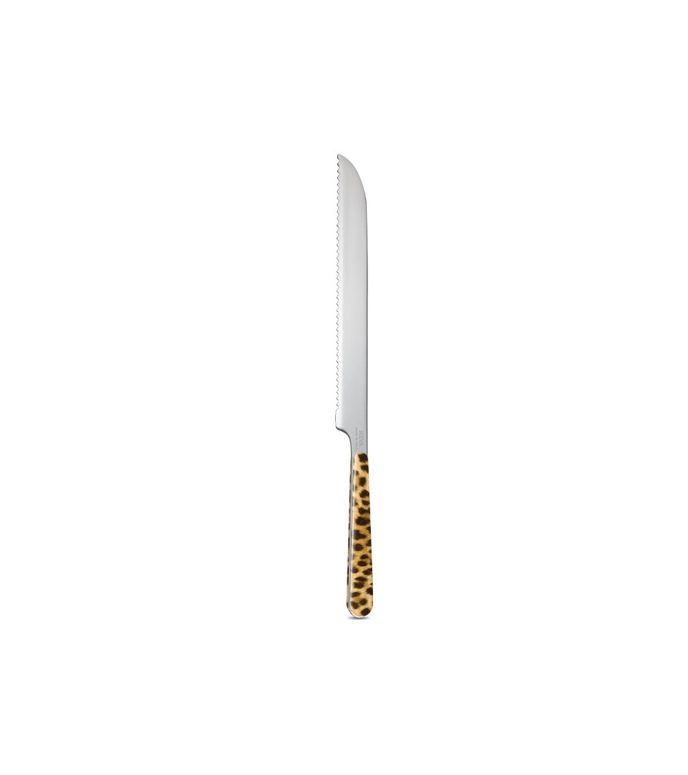Animalier Kuchenmesser Leopard Braun und Schwarz - Neva Posateria Creativa