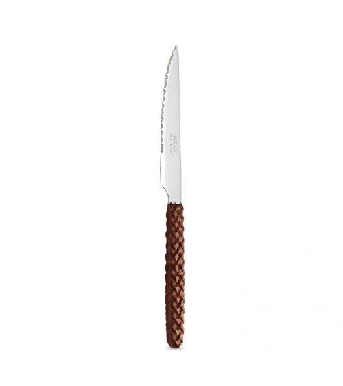 Couteau à Steak Tissage du cuir - Neva Posateria Creativa