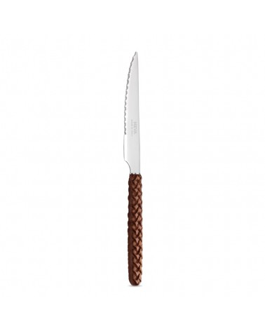 Couteau à Steak Tissage du cuir - Neva Posateria Creativa