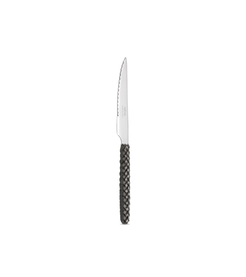 Coltello da Bistecca Intreccio nero - Neva Posateria Creativa