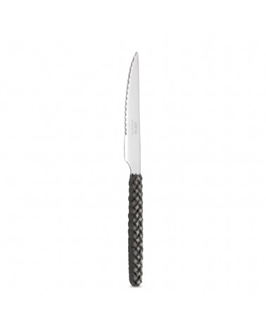 Black Intreccio Steak Knife - Neva Posateria Creativa