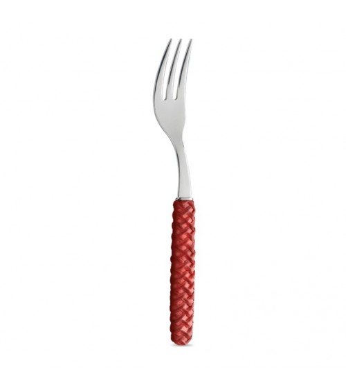 Sweet Fork Intreccio red - Neva Posateria Creativa