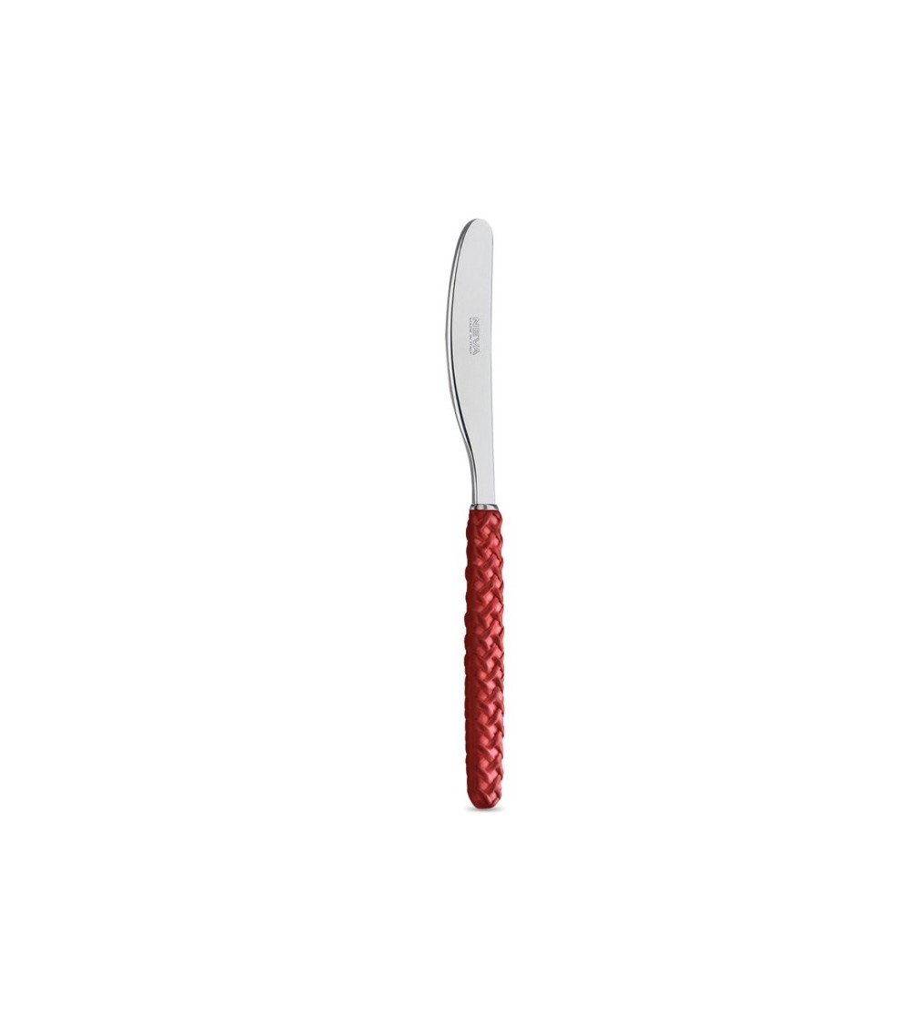 Red Intreccio butter spreader - Neva Posateria Creativa