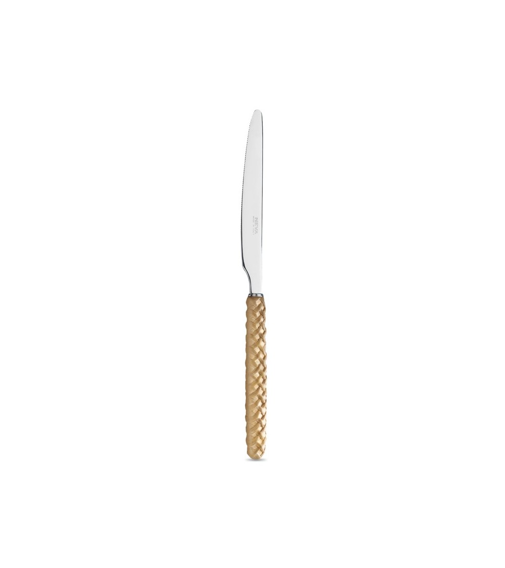 Set 18 Pezzi Frutta Intreccio coltello beige - Neva Posateria Creativa