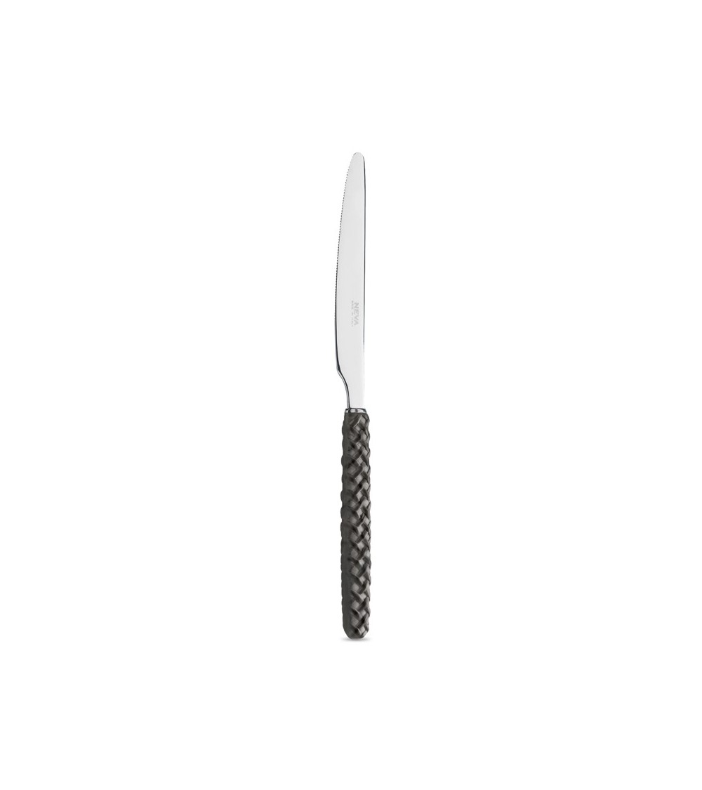 Set 18-teiliges Fruit Intreccio schwarzes Messer - Neva Posateria Creativa