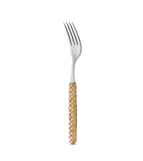 Set 18-teilig Obst Intreccio Beige Gabel - Neva Posateria Creativa