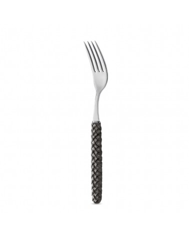 Set 18 Pièces Fruit Intreccio fourchette noire - Neva Posateria Creativa