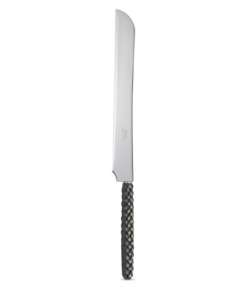 Schwarzes Intreccio-Kuchenmesser - Neva Posateria Creativa