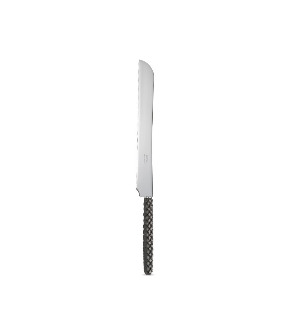 Schwarzes Intreccio-Kuchenmesser - Neva Posateria Creativa