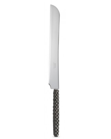 Schwarzes Intreccio-Kuchenmesser - Neva Posateria Creativa